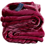 De Witte Lietaer Fleece plaid Cosy 150 x 200 cm Beet red