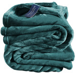 De Witte Lietaer Fleece plaid Cosy 150 x 200 cm lake green