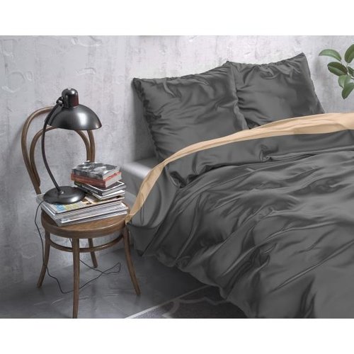 Sleeptime  DekbedovertrekBeauty Double Face Taupe/Anthracite