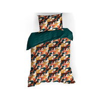 De Witte Lietaer Dekbedovertrek Katoen Satijn Anaïs Groen