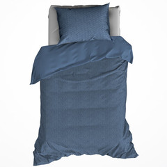 De Witte Lietaer Dekbedovertrek Tarbot Flanel Blue