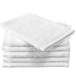 De Witte Lietaer Washandjes Wit Contessa 16 x 21 cm 6 stuks Katoen