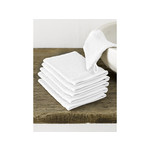 De Witte Lietaer Washandjes Imagine White 16.5 x 22 cm 6 stuks Katoen