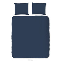 HIP Dekbedovertrek katoen-satijn Donkerblauw