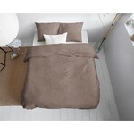 Primaviera DeLuxe Dekbedovertrek Uni Satin Taupe - Primaviera DeLuxe