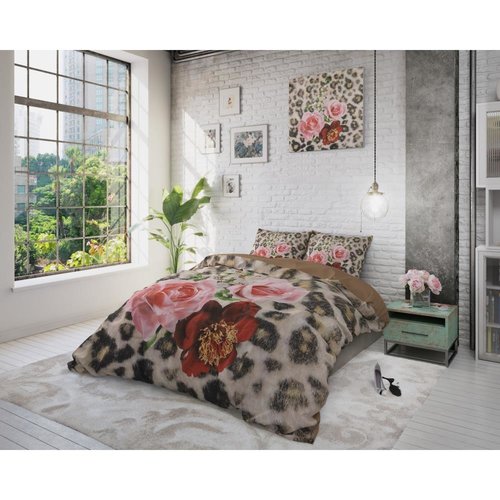 Dreamhouse Dekbedovertrek Floral Panther Brown