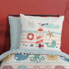 Good morning Dekbedovertrek Sea - kids nr.30013 multi