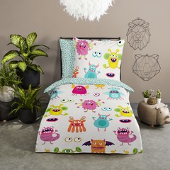 Good morning Dekbedovertrek Booh - kids nr.30102 multi