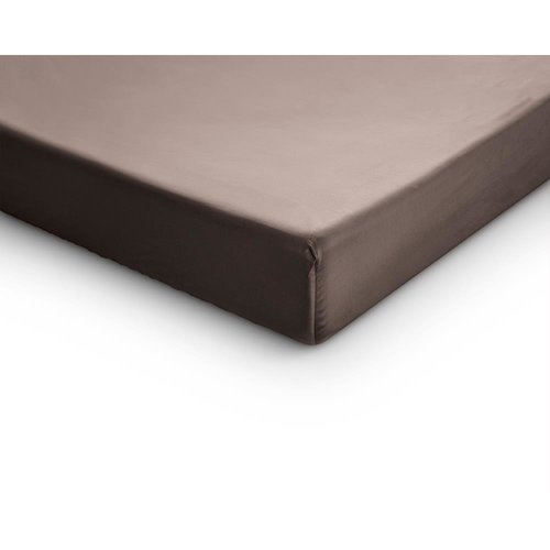 Primaviera DeLuxe Hoeslaken Splittopper Satijn Taupe