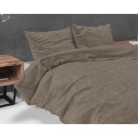 Sleeptime Dekbedovertrek Velvet Uni Taupe