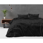 Sleeptime Dekbedovertrek Velvet Uni Black