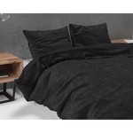 Sleeptime Dekbedovertrek Velvet Uni Black