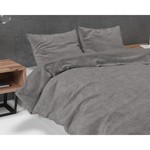 Sleeptime Dekbedovertrek Velvet Uni Grey