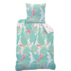Matt & Rose Dekbedovertrek Jungle Eenpersoons 140  x 200 cm Katoen