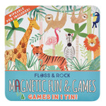 Floss & Rock Spelletjesdoos Jungle 4-in-1 19,5 x 19,5 cm