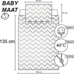 Konijn BABY Dekbedovertrek Maan - 100 x 135 cm - Katoen