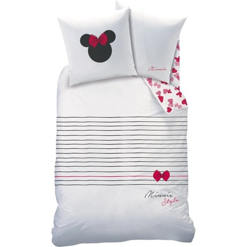 Disney Minnie Mouse Dekbedovertrek Style Eenpersoons 140  x 200 cm Katoen