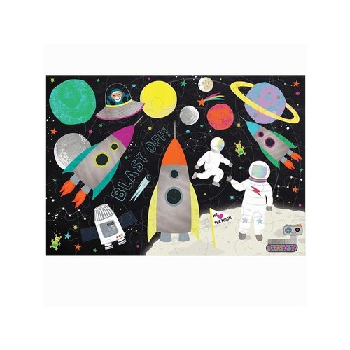 Floss & Rock Space Puzzel 20 stukjes 38 x 33 cm Multi