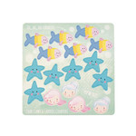 Floss & Rock Spelletjesdoos Zeemeermin 4-in-1 19,5 x 19,5 cm
