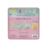 Floss & Rock Spelletjesdoos Zeemeermin 4-in-1 19,5 x 19,5 cm