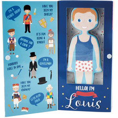 Floss & Rock Magnetische Aankleedpop Louis 23,5 cm Hout