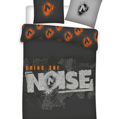 Nerf Dekbedovertrek Bring the Noise - Eenpersoons - 140  x 200 cm - Bio Katoen