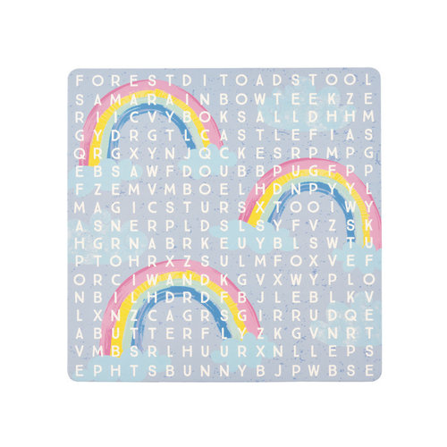 Floss & Rock Spelletjesdoos Regenboog Fee 4-in-1 19,5 x 19,5 cm