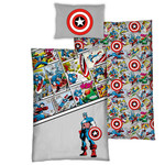 Marvel Avengers Marvel AvengersDekbedovertrek Comics Eenpersoons 140  x 200 cm Bio Katoen