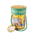 Floss & Rock Jungle puzzels 11 x 15 cm 4 stuks