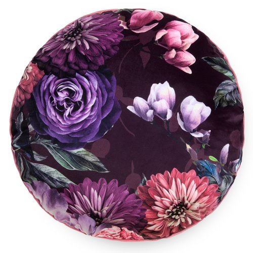 Descanso Gevuld kussen 55cm diameter polyester nr.20034 bordeaux