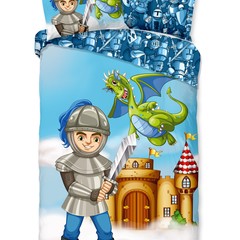 Good morning Dekbedovertrek Knight - kids Good Morning nr.30246 multi