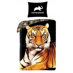 Animal Planet Dekbedovertrek Tijger - (Let op - Met extra grote sloop 70x90cm) - Katoen