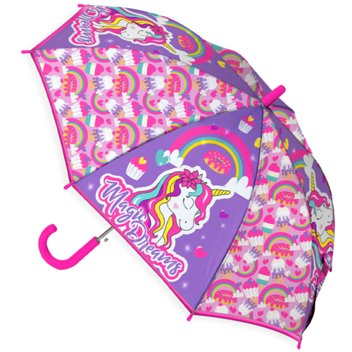 Mamalu Paraplu Magic Dreams Unicorn - Rond 75 x 63 cm - Roze