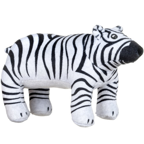 Animal Planet Knuffel James the Zebra Polar Bear Pluche - 32 cm - Recycled Polyester