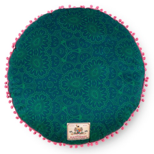 Happiness Gevuld kussen 55cm diameter polyester Happiness nr.20038 gro