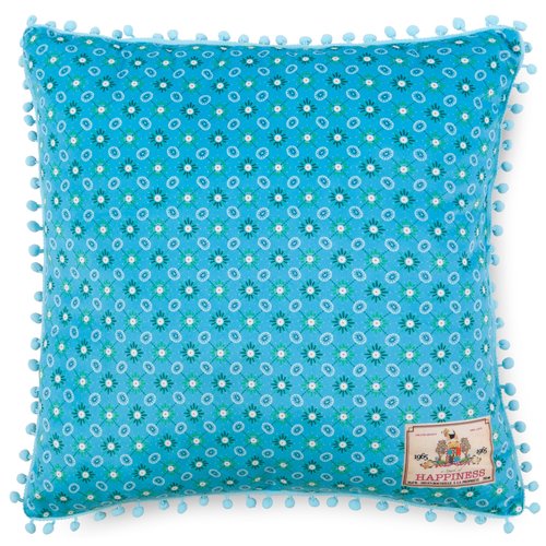 Happiness Gevuld kussen  1-48x48 polyester Happiness nr.20038 groen