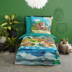 Good morning Dekbedovertrek - Prehistoric - kids nr.30252 multi