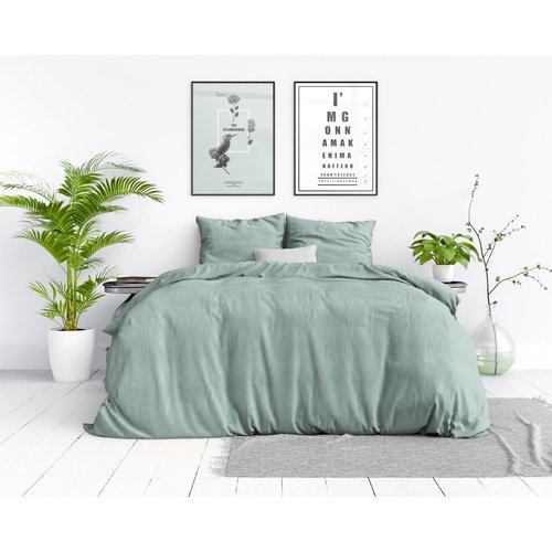 Dreamhouse Dekbedovertrek Stone washed Green