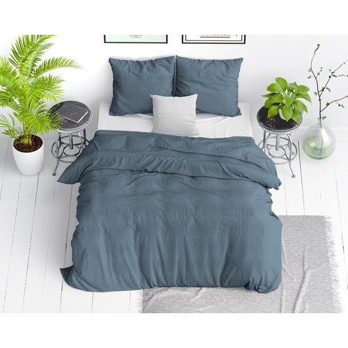 Dreamhouse Dekbedovertrek Stone washed Blue