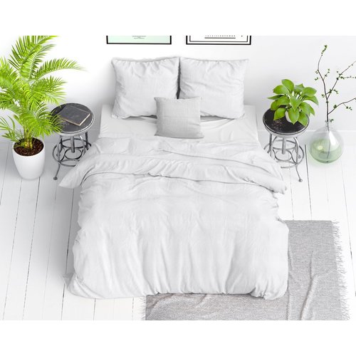 Dreamhouse Dekbedovertrek Stone washed White