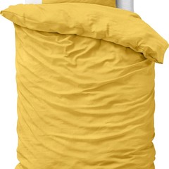 Dreamhouse Dekbedovertrek Stone washed Mustard