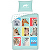 Animal Planet Dekbedovertrek Cute - (Let op - Met extra grote sloop 70x90cm) - Katoen