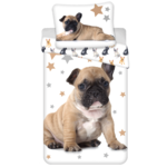 Animal Pictures Dekbedovertrek French Bulldog - (Let op - Met extra grote sloop 70x90cm) - Katoen