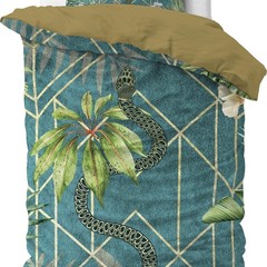 Sleeptime Dekbedovertrek Palm Wood Green