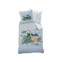 Matt & Rose Dekbedovertrek Dino Jungle - Eenpersoons - 140  x 200 cm - Katoen