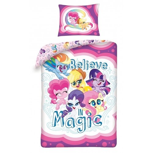 My little Pony Dekbedovertrek Believe in Magic - (Let op - Met extra grote sloop 70x90cm) - Katoen