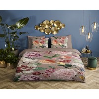 Descanso Dekbedovertrek Fiori - organic nr.30228 taupe