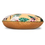 Descanso Gevuld kussen Fiori - 55cm diameter polyester nr.30228 oker