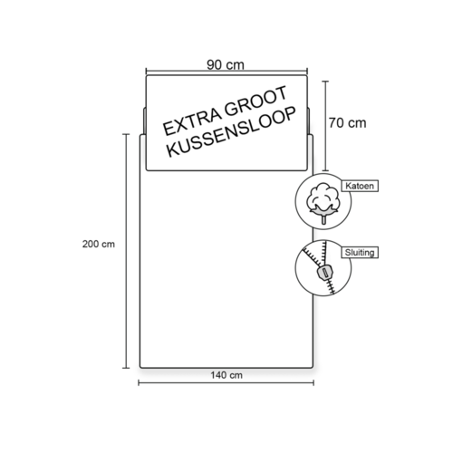 Bing Bunny Dekbedovertrek Hooray - (Let op - Met extra grote sloop 70x90cm) - Katoen