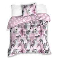 Animal Pictures Dekbedovertrek Safari - (Let op - Met extra grote sloop 70x90cm) - Katoen